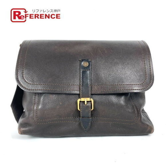 Louis Vuitton Utah Omaha Messenger Bag Brown Leather Flap Shoulder - Picture 1 of 9